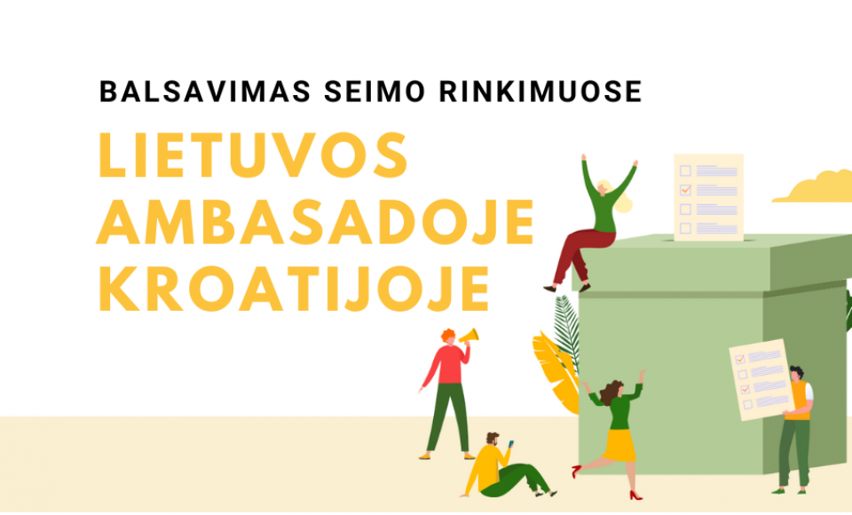 Balsavimo laikas Lietuvos ambasadoje Kroatijoje