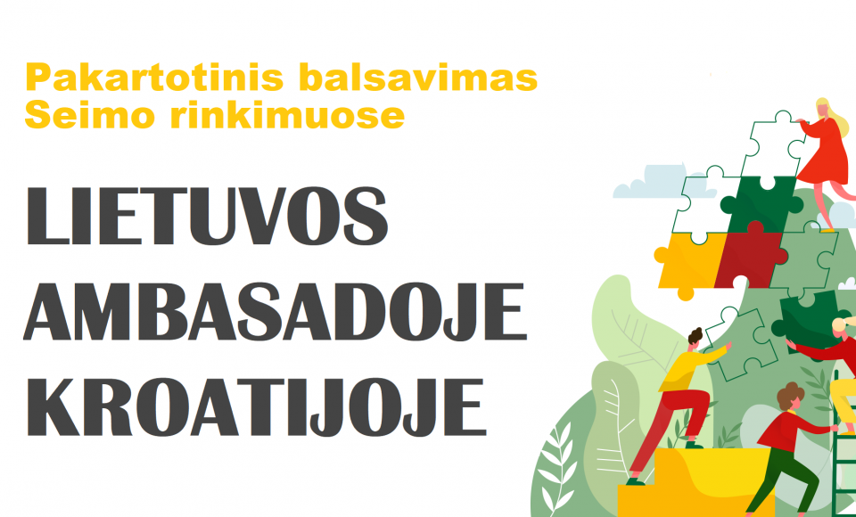 Pakartotinis balsavimas Lietuvos ambasadoje Kroatijoje