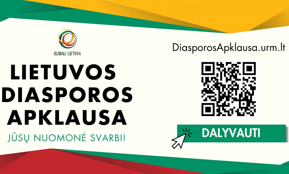 Kvietimas dalyvauti 2024 m. Lietuvos diasporos nuomonės apklausoje